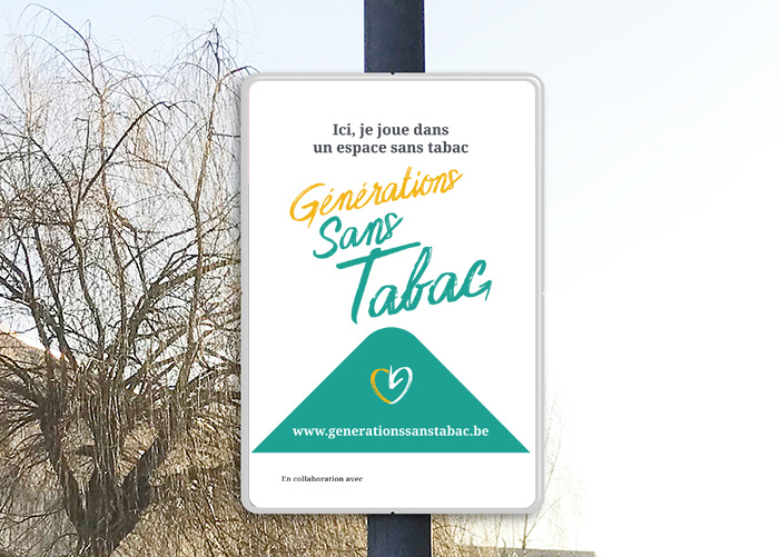 Panneau de signalisation avec support