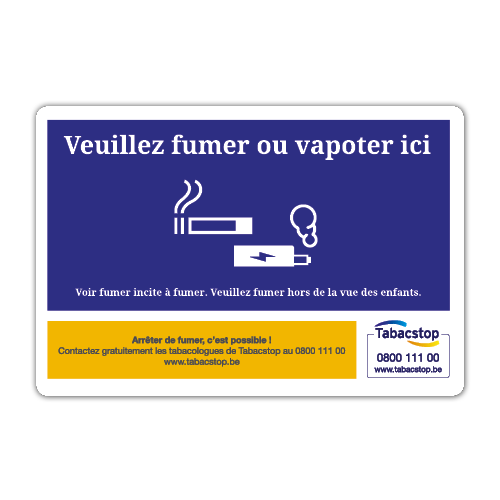 Autocollant Zone Fumeur